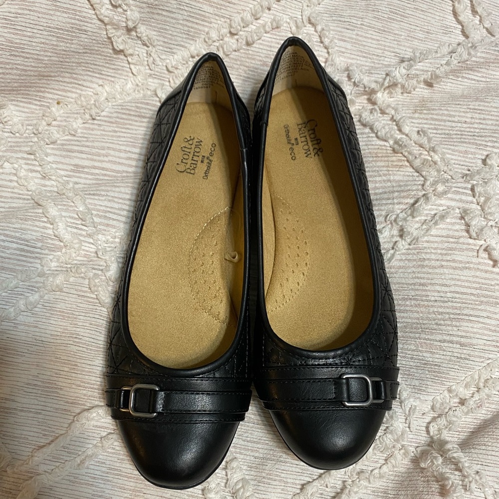 New Croft & Barrow Ortholite Black Flats